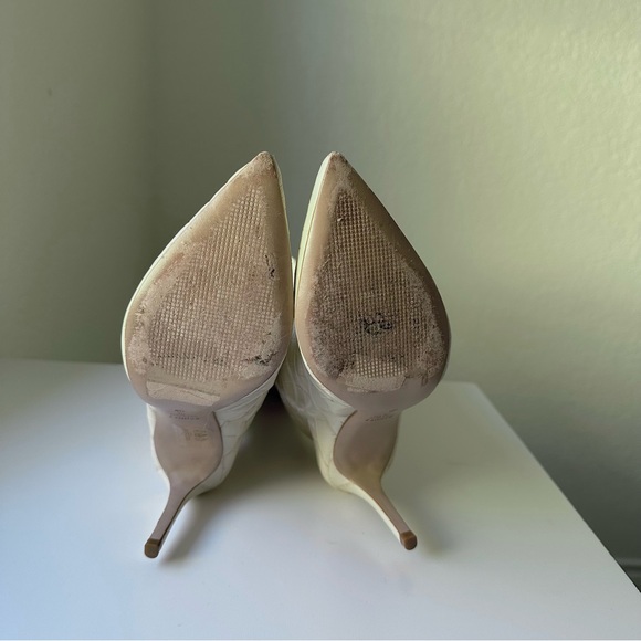 Schutz | MARYANA CROCODILE-EMBOSSED LEATHER BOOT | US 7 - Picture 11 of 13